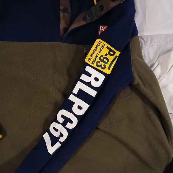 Polo Ralph Lauren Navy and Olive Pullover - Picture 6 of 7